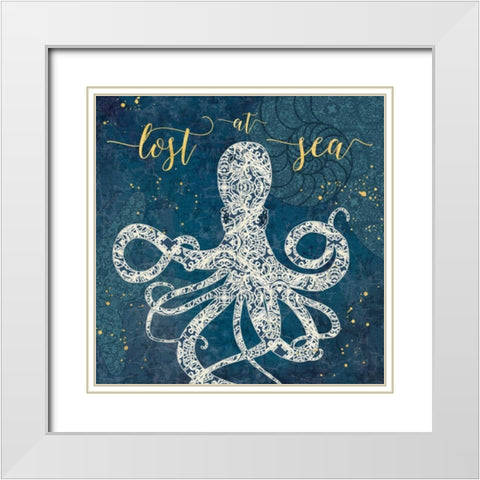 Coastal Lace VIII White Modern Wood Framed Art Print with Double Matting by Aiken, Jess