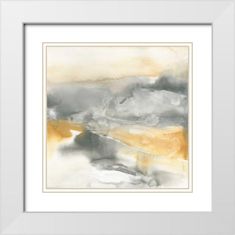 Minerals II White Modern Wood Framed Art Print with Double Matting by Paschke, Chris