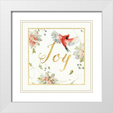 Dancing Bird II White Modern Wood Framed Art Print with Double Matting by Audit, Lisa