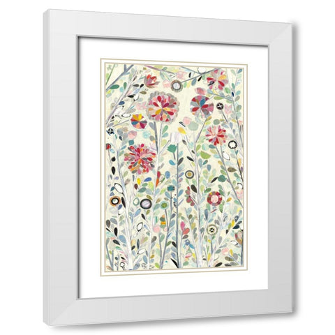 Spring Blossoms White Modern Wood Framed Art Print with Double Matting by Boggs, Candra