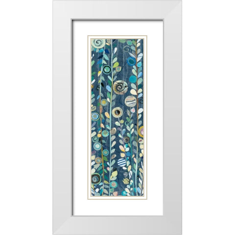 Navy Blue Sky II White Modern Wood Framed Art Print with Double Matting by Boggs, Candra