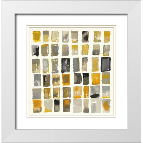 City Windows II White Modern Wood Framed Art Print with Double Matting by Novak, Shirley