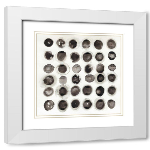 Roundabout White Modern Wood Framed Art Print with Double Matting by Novak, Shirley