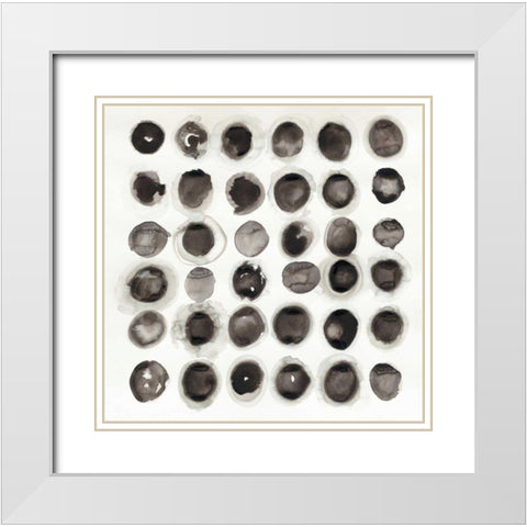 Roundabout White Modern Wood Framed Art Print with Double Matting by Novak, Shirley
