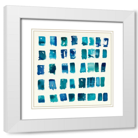 Pas Parfait III White Modern Wood Framed Art Print with Double Matting by Novak, Shirley