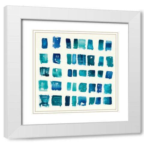 Pas Parfait IV White Modern Wood Framed Art Print with Double Matting by Novak, Shirley