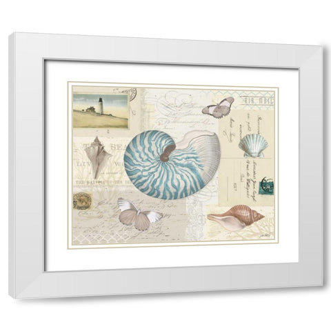 Beach Wonders I White Modern Wood Framed Art Print with Double Matting by Pertiet, Katie
