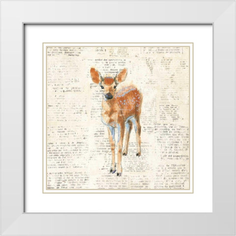 Into the Woods III no Border White Modern Wood Framed Art Print with Double Matting by Adams, Emily