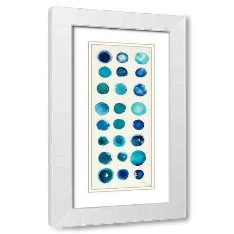 Spot of Rain III  White Modern Wood Framed Art Print with Double Matting by Novak, Shirley