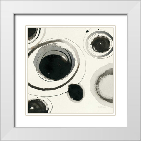 Planetary I White Modern Wood Framed Art Print with Double Matting by Novak, Shirley