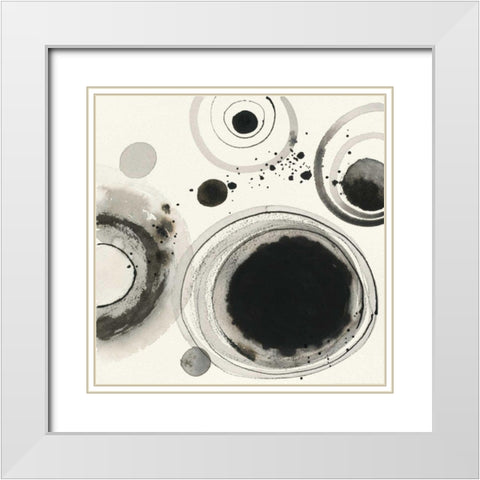 Planetary IV White Modern Wood Framed Art Print with Double Matting by Novak, Shirley
