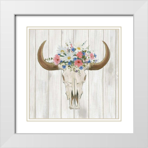 Bohemian Rising II no Border White Modern Wood Framed Art Print with Double Matting by Adams, Emily