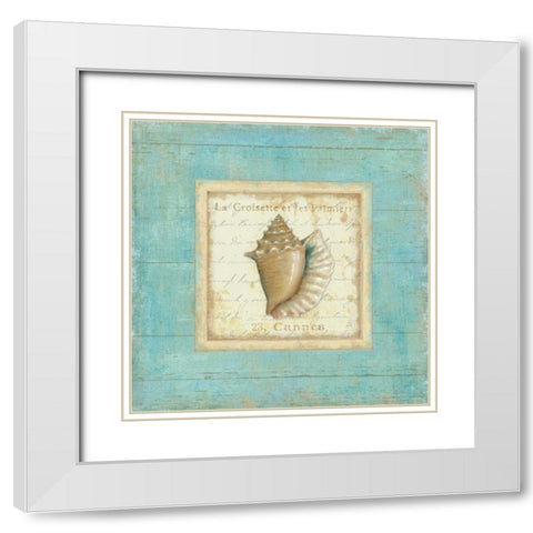 Bijou de Mer I White Modern Wood Framed Art Print with Double Matting by Brissonnet, Daphne