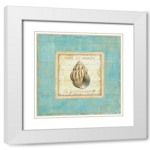 Bijou de Mer II White Modern Wood Framed Art Print with Double Matting by Brissonnet, Daphne