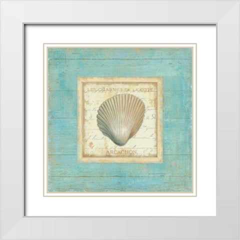 Bijou de Mer III White Modern Wood Framed Art Print with Double Matting by Brissonnet, Daphne