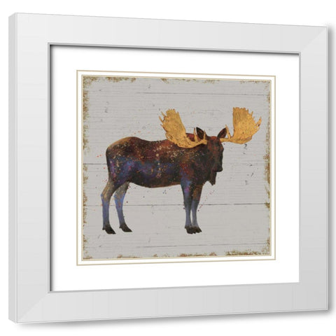 Golden Nature I on Wood White Modern Wood Framed Art Print with Double Matting by Wiens, James