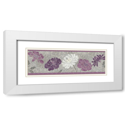 Morning Tones Purple III White Modern Wood Framed Art Print with Double Matting by Brissonnet, Daphne