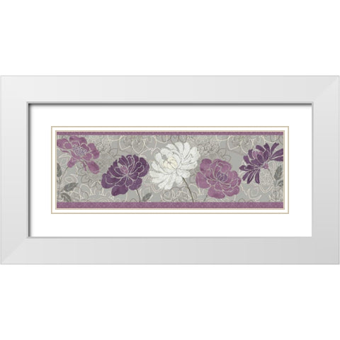 Morning Tones Purple III White Modern Wood Framed Art Print with Double Matting by Brissonnet, Daphne