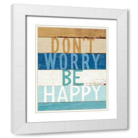 Beachscape Inspiration VI White Modern Wood Framed Art Print with Double Matting by Mullan, Michael