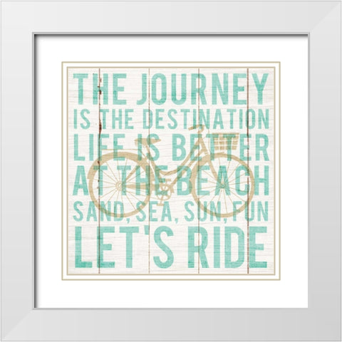 Bon Voyage Cruiser I White Modern Wood Framed Art Print with Double Matting by Mullan, Michael