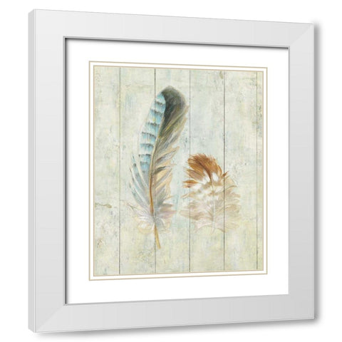 Natural Flora X White Modern Wood Framed Art Print with Double Matting by Nai, Danhui