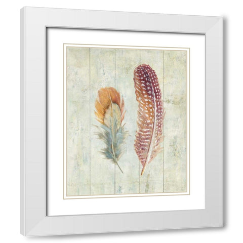 Natural Flora XI White Modern Wood Framed Art Print with Double Matting by Nai, Danhui