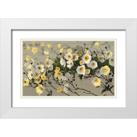Breezes Gray Crop White Modern Wood Framed Art Print with Double Matting by Novak, Shirley