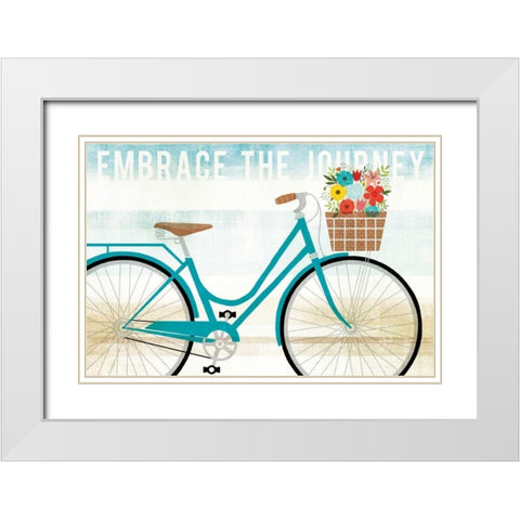 Beach Cruiser Hers I White Modern Wood Framed Art Print with Double Matting by Mullan, Michael