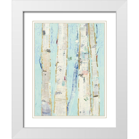 Far From Blue I White Modern Wood Framed Art Print with Double Matting by Day, Kellie