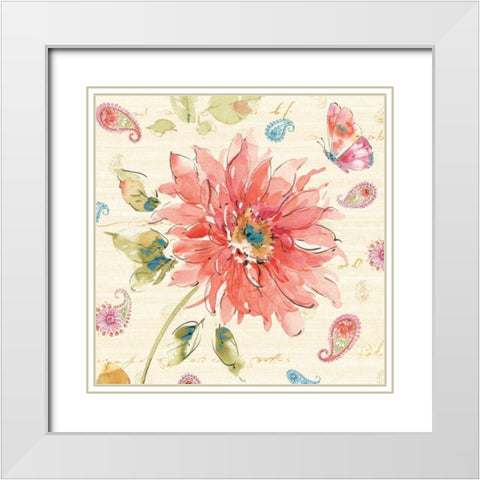 Happy Gypsy II White Modern Wood Framed Art Print with Double Matting by Pela