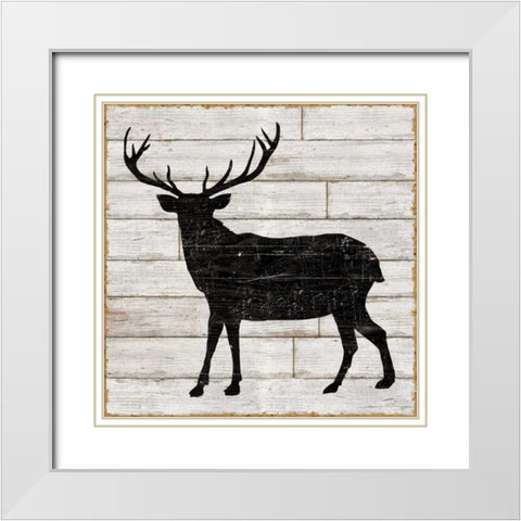 Lake Lodge II Neutral no Words White Modern Wood Framed Art Print with Double Matting by Schlabach, Sue