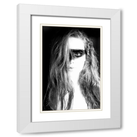 Hatch I Crop White Modern Wood Framed Art Print with Double Matting by Marshall, Laura