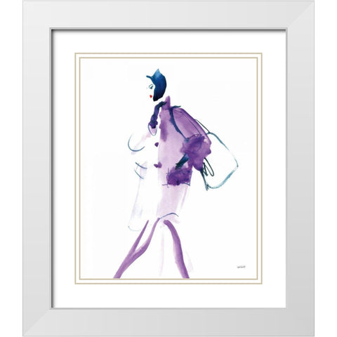 Colorful Fashion IV White Modern Wood Framed Art Print with Double Matting by Tavoletti, Anne