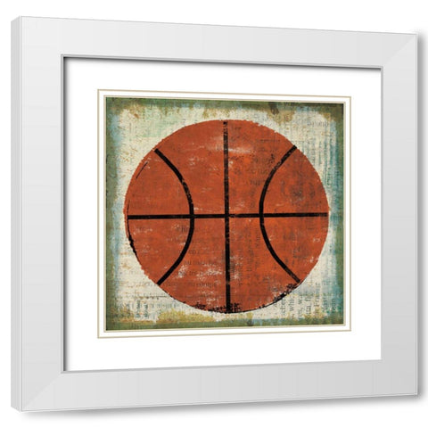 Ball II on Ivory White Modern Wood Framed Art Print with Double Matting by Mullan, Michael