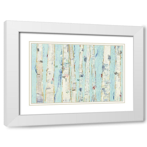 Far From Blue III White Modern Wood Framed Art Print with Double Matting by Day, Kellie