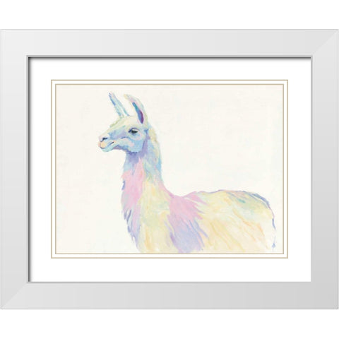 Ophelia Crop White Modern Wood Framed Art Print with Double Matting by Tillmon, Avery