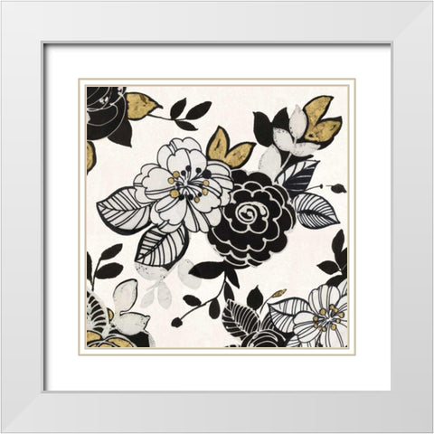 Dream Garden III White Modern Wood Framed Art Print with Double Matting by Wild Apple Portfolio