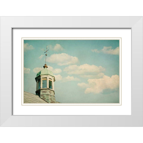 Blissful Country II White Modern Wood Framed Art Print with Double Matting by Urquhart, Elizabeth