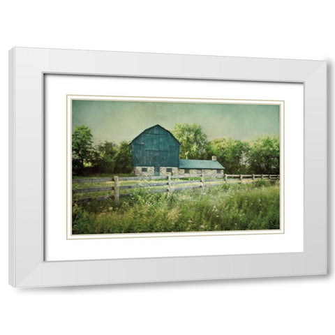 Blissful Country III White Modern Wood Framed Art Print with Double Matting by Urquhart, Elizabeth