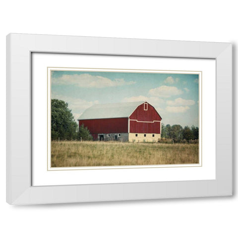 Blissful Country VI Crop White Modern Wood Framed Art Print with Double Matting by Urquhart, Elizabeth