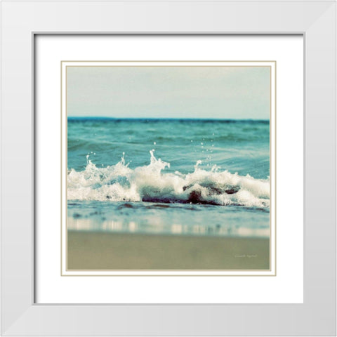 Mint Cottage Days II Crop White Modern Wood Framed Art Print with Double Matting by Urquhart, Elizabeth