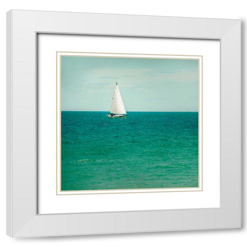 Mint Cottage Days III Crop White Modern Wood Framed Art Print with Double Matting by Urquhart, Elizabeth
