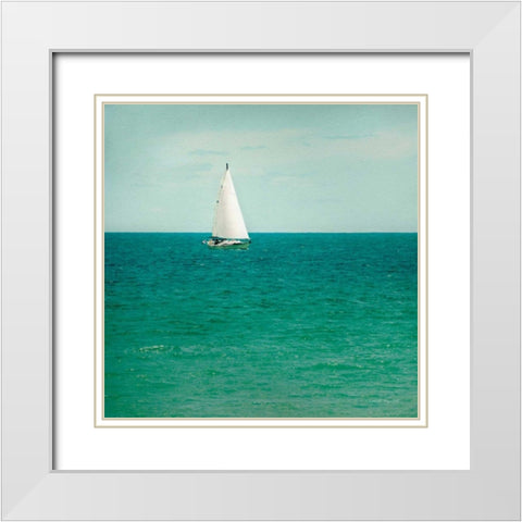 Mint Cottage Days III Crop White Modern Wood Framed Art Print with Double Matting by Urquhart, Elizabeth