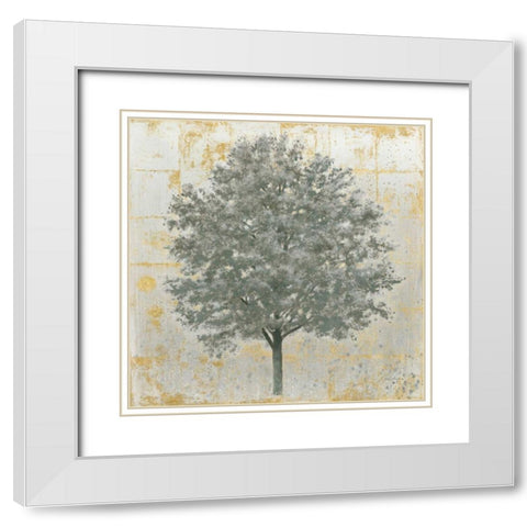 Neutrality Silver White Modern Wood Framed Art Print with Double Matting by Wiens, James