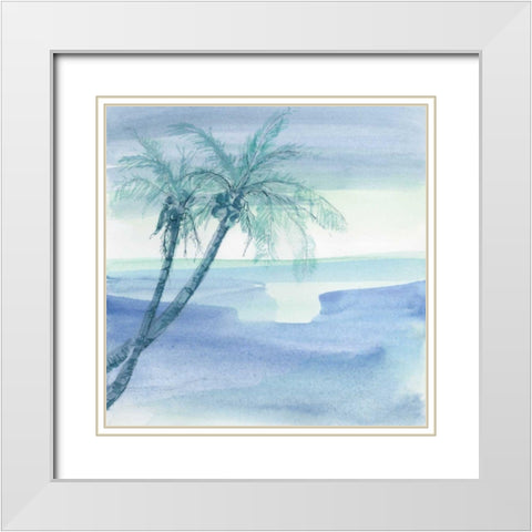 Peaceful Dusk I White Modern Wood Framed Art Print with Double Matting by Paschke, Chris