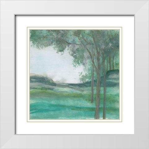 Summer Nights White Modern Wood Framed Art Print with Double Matting by Paschke, Chris