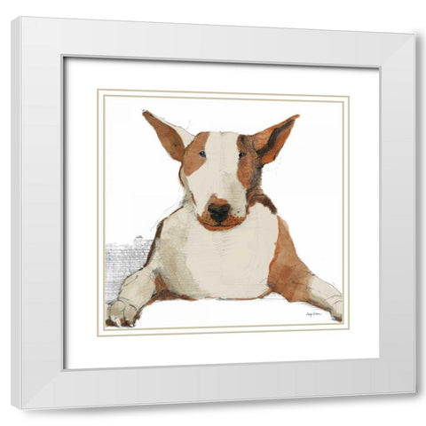 Orpheus Watercolor White Modern Wood Framed Art Print with Double Matting by Tillmon, Avery