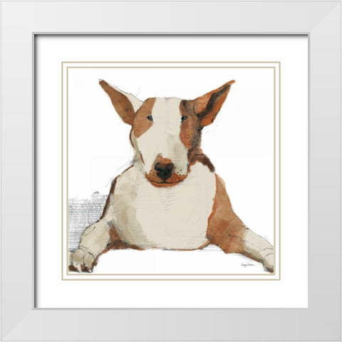 Orpheus Watercolor White Modern Wood Framed Art Print with Double Matting by Tillmon, Avery