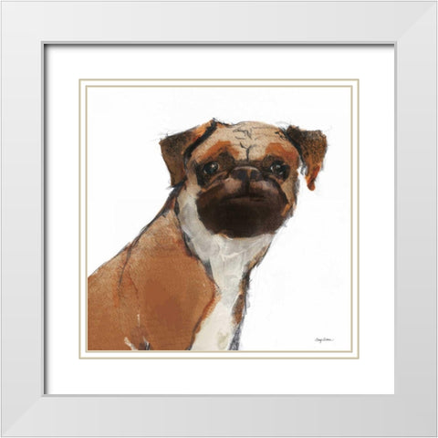 Snug Watercolor White Modern Wood Framed Art Print with Double Matting by Tillmon, Avery