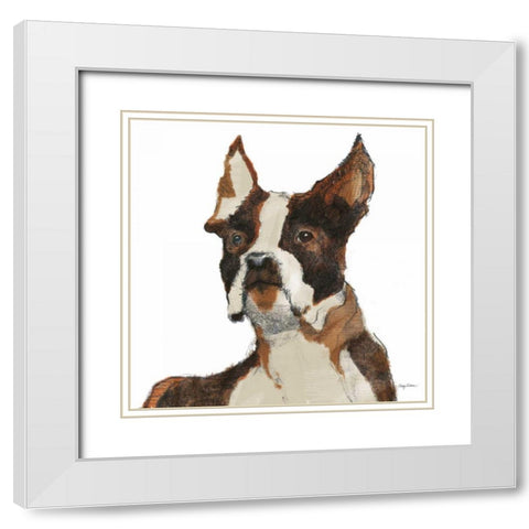 Ulysses Watercolor White Modern Wood Framed Art Print with Double Matting by Tillmon, Avery